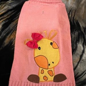 Medium pink doggie sweater